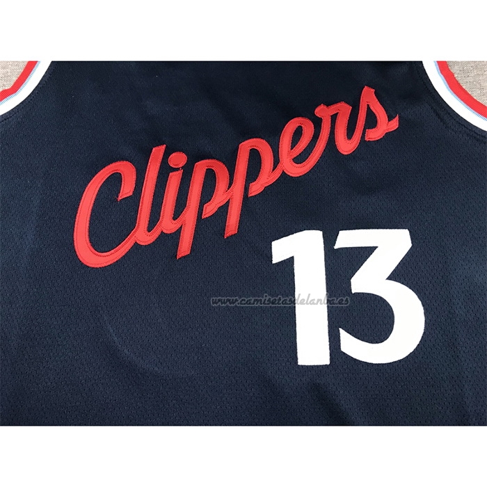 Camiseta Los Angeles Clippers Paul George NO 13 Icon 2024-25 Azul